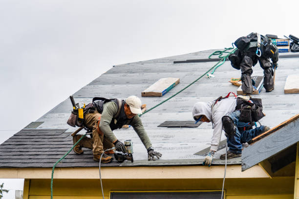 Professional Roofing technician working in Finleyville, PA